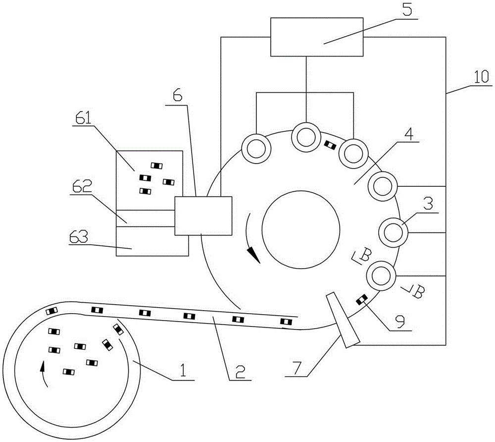 Appearance detector for electronic chip element