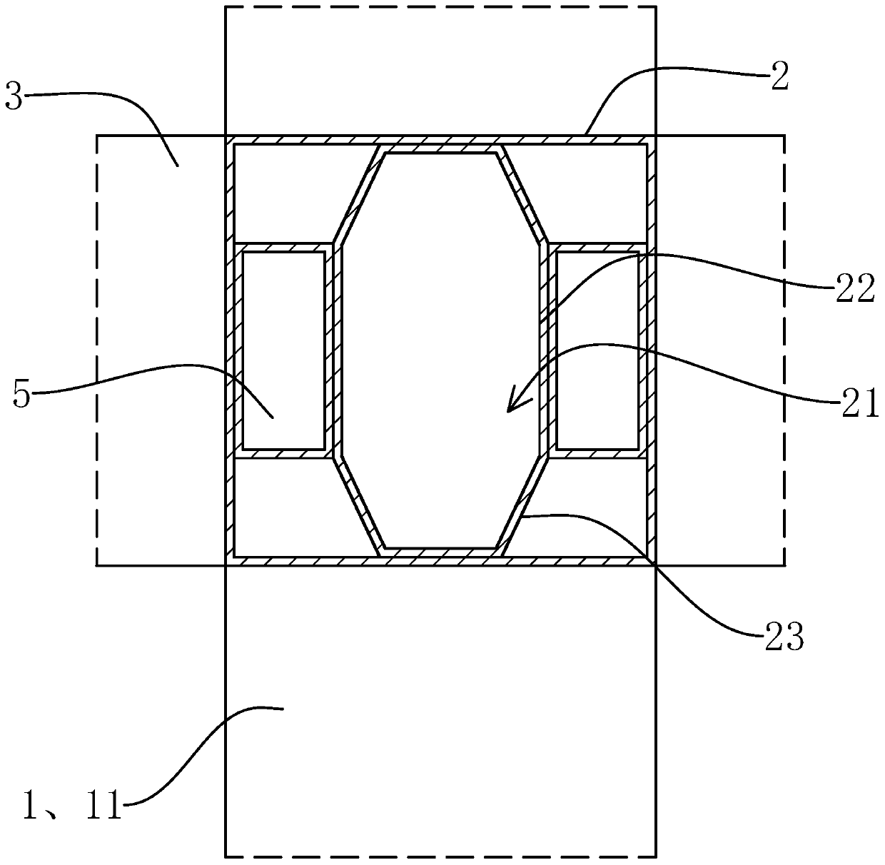 Beam and column connecting structure