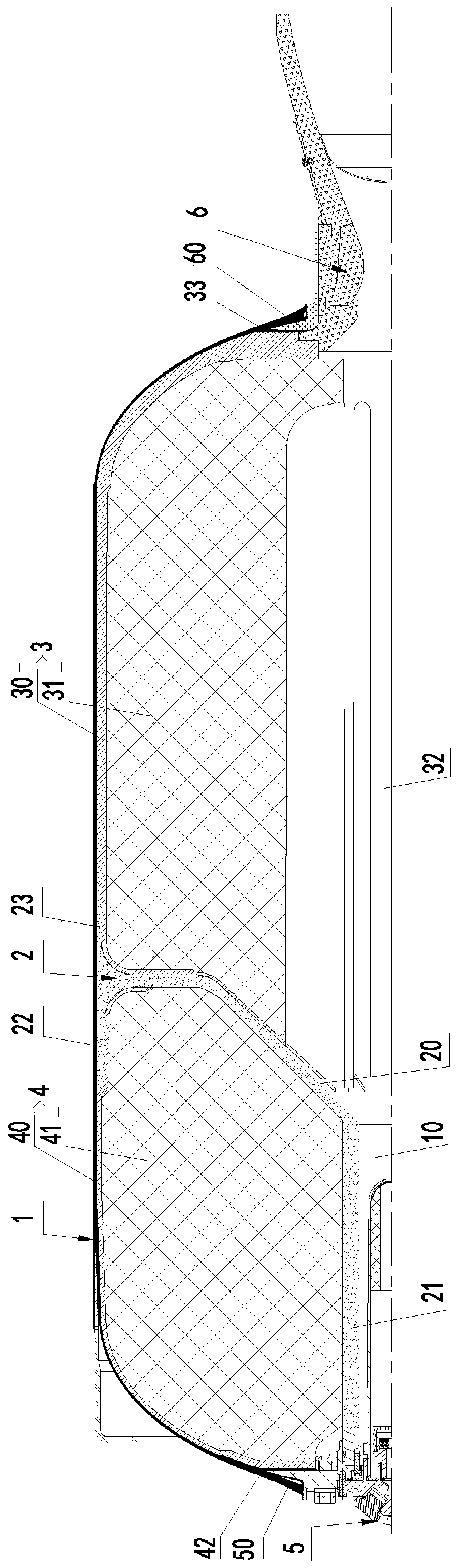 Dipulse engine with integrated propellent twining structure and preparation method