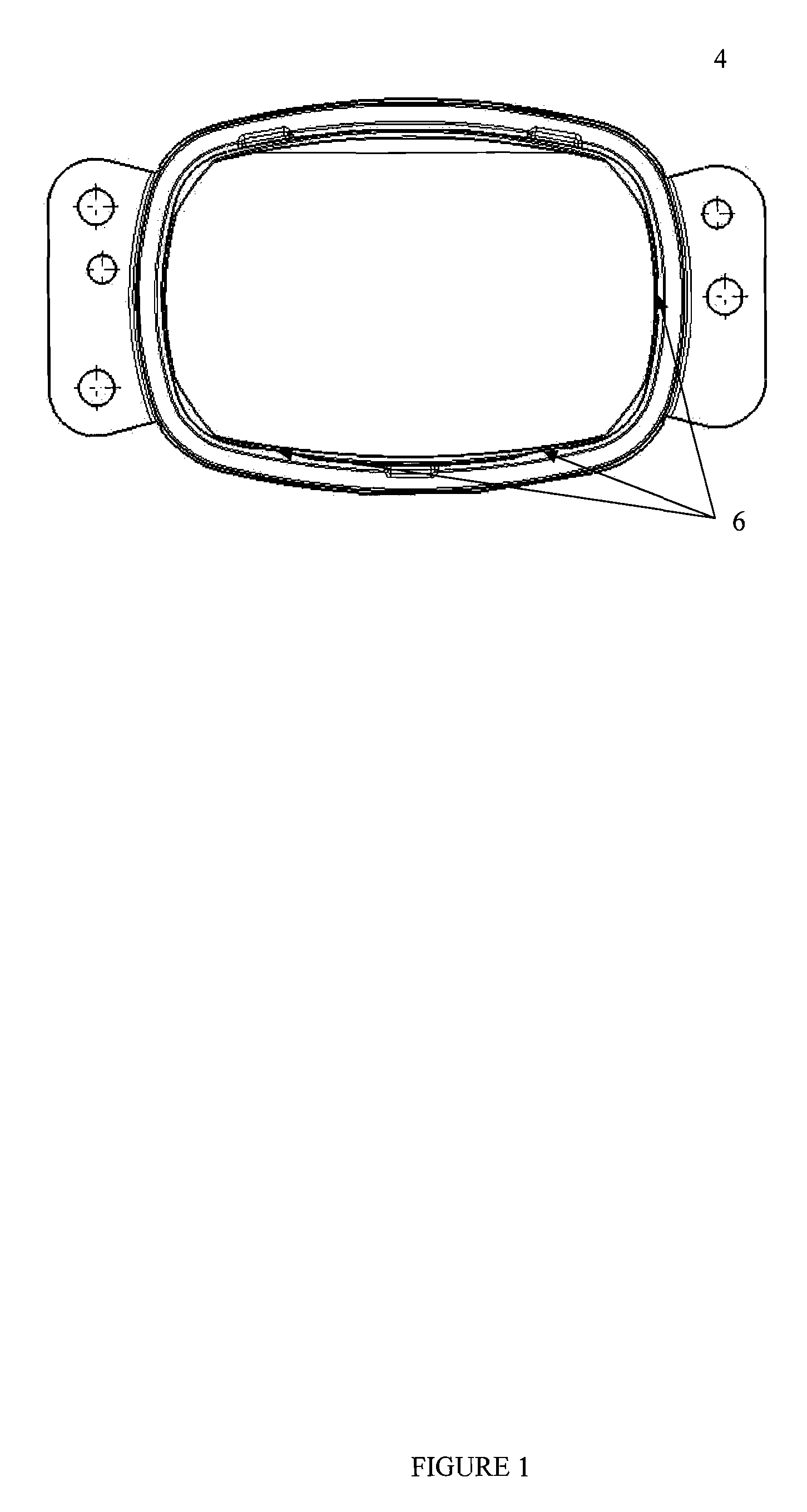 LED lens mounting device