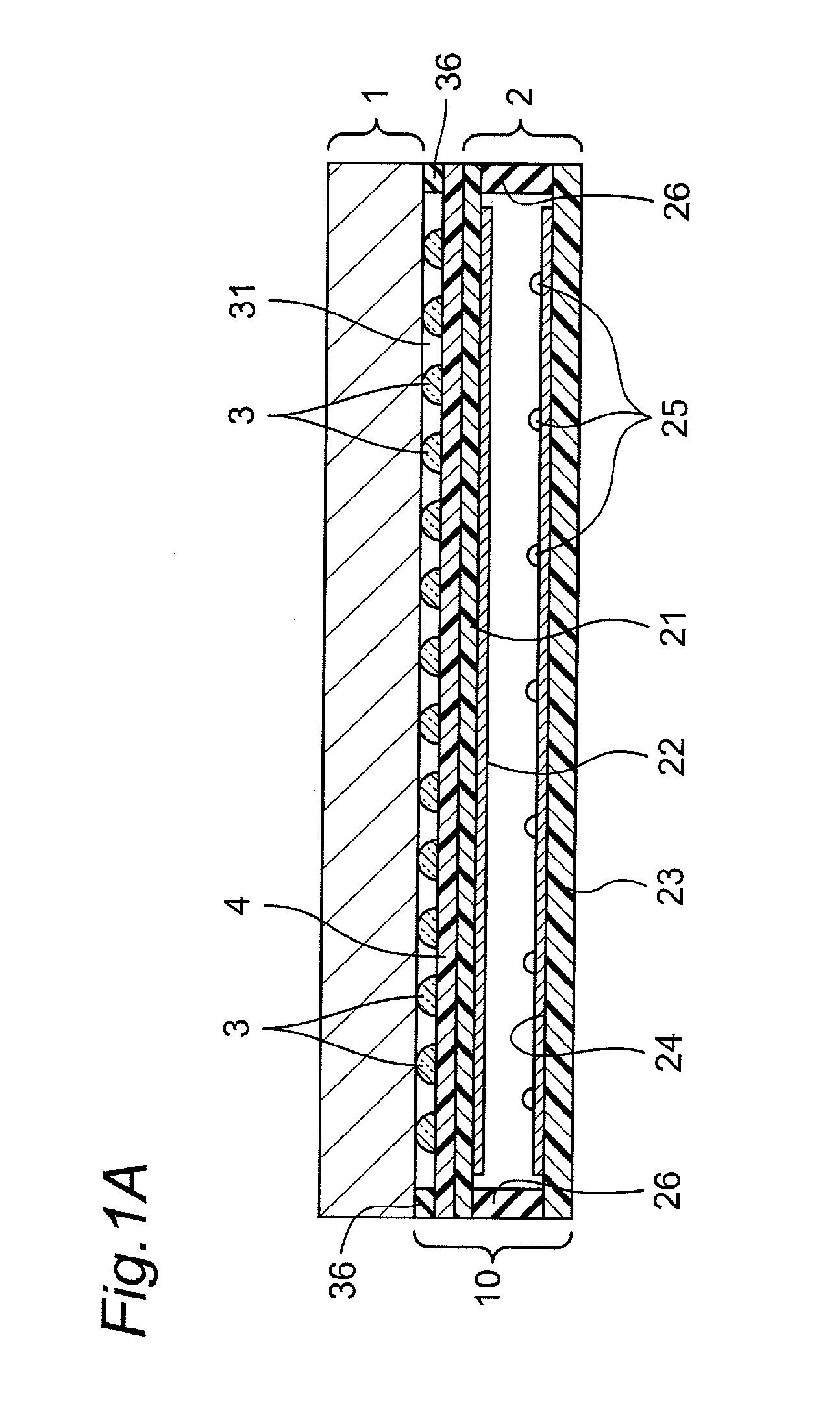 Installation structure of thin-type display and resistive film type touch panel, resistive film type touch panel unit with front-surface protrusions, and thin-type display unit with back-surface protrusions