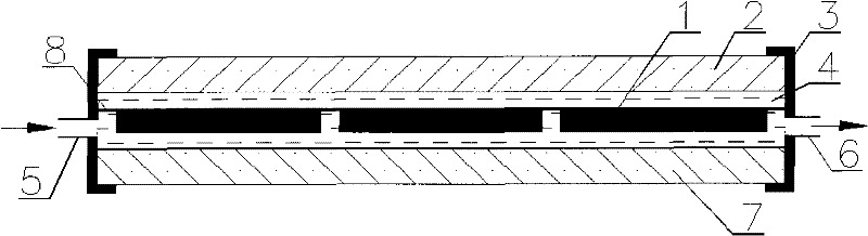 Liquid-immersed flat plate photovoltaic component