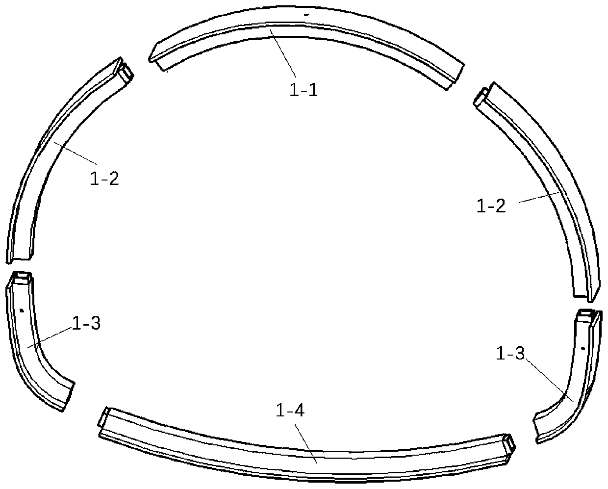 Loess tunnel supporting system and installation method thereof