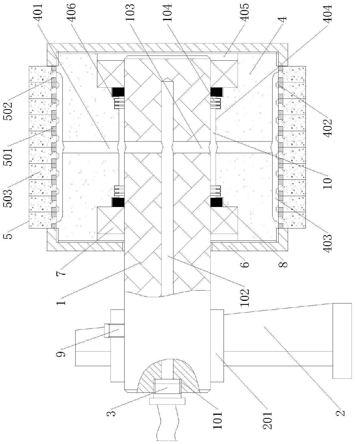 Wood strip groove painting mechanism for a brushing machine