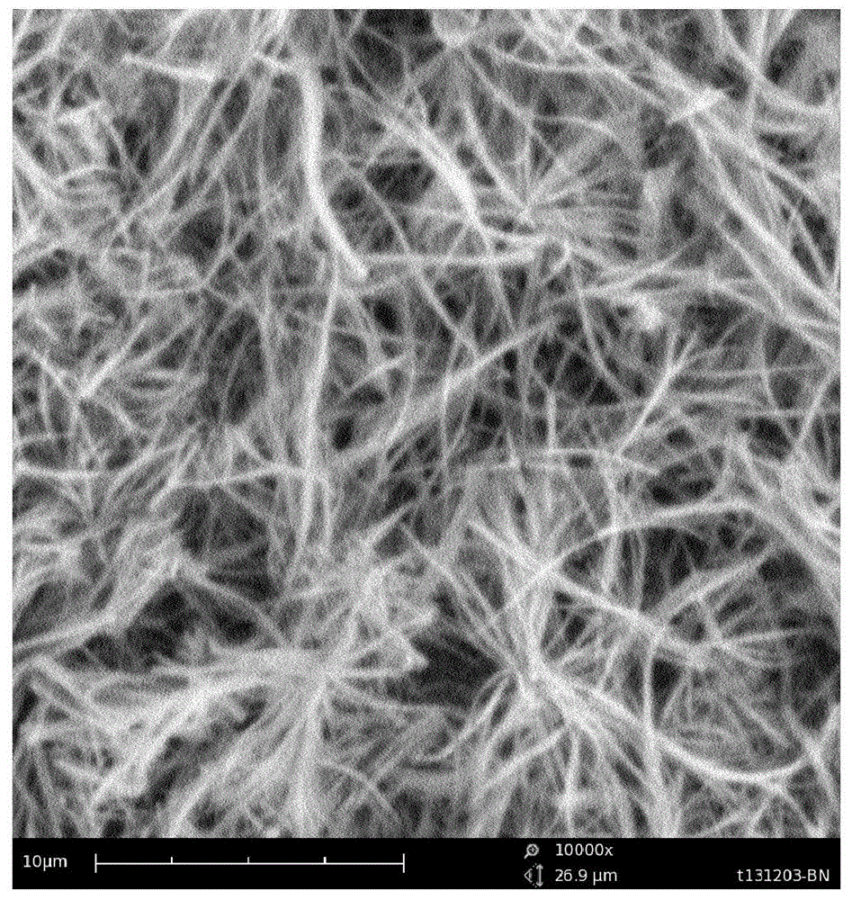 A kind of preparation method of porous boron nitride nanofiber