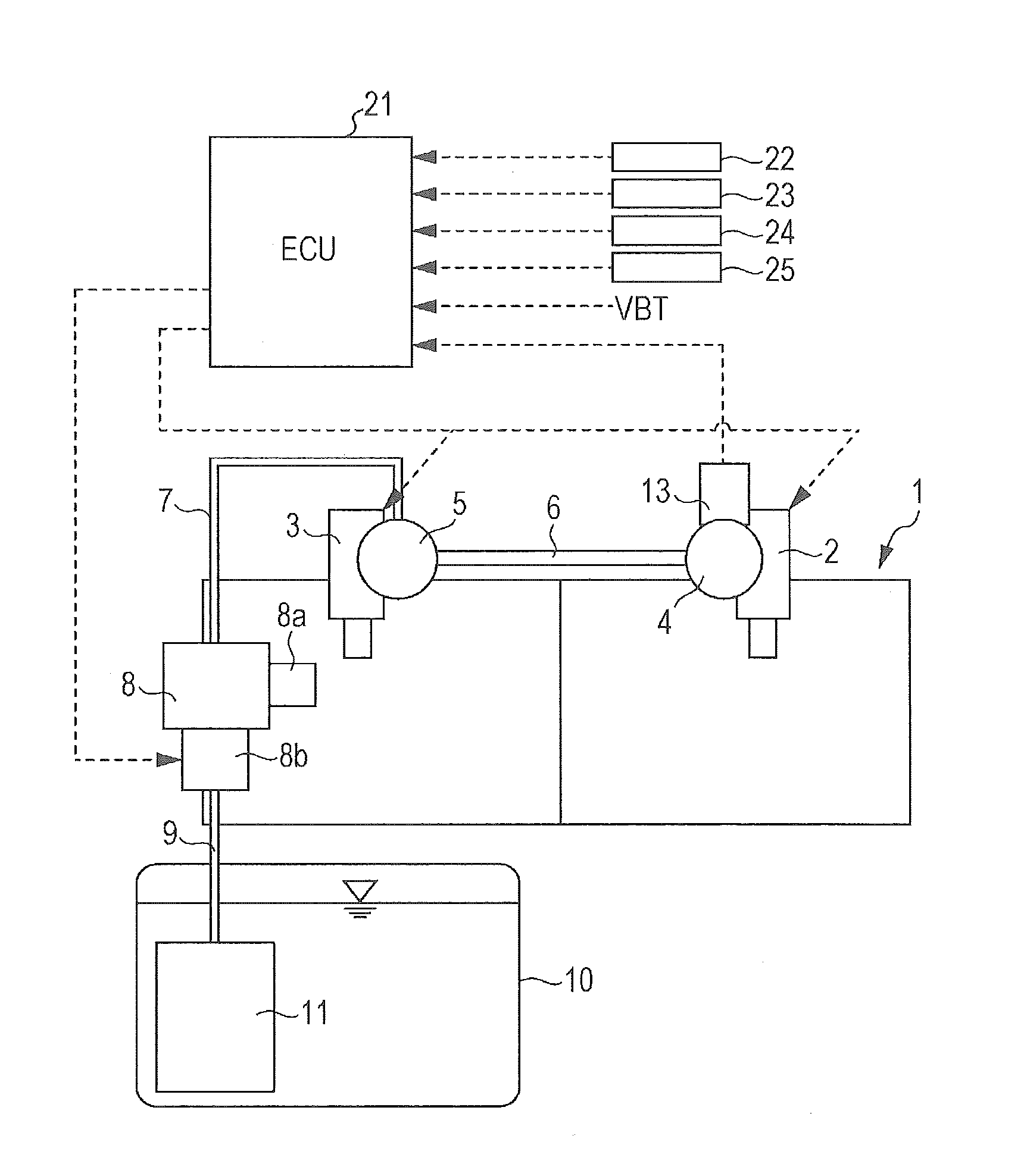 Apparatus for Diagnosing Fuel Pressure Sensor Characteristic Fault