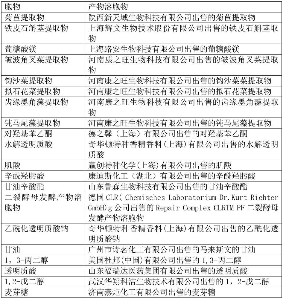 Water light essence and preparation method thereof