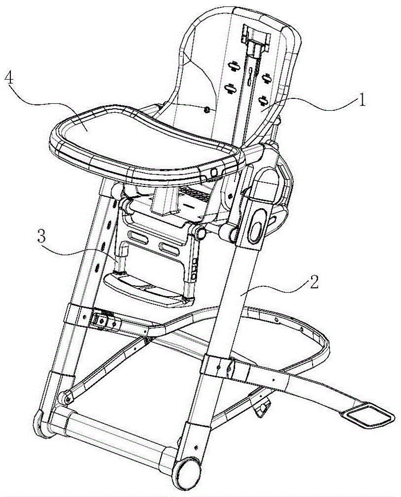 Children dining chair convenient to adjust