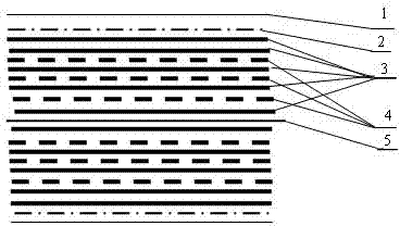 Bamboo-wood composite container base plate with improved bamboo curtain splint surface layers, and manufacturing method thereof