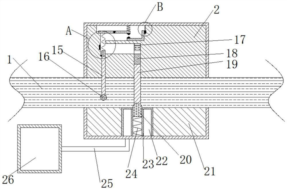 Constructed wetland sewage discharge monitoring device