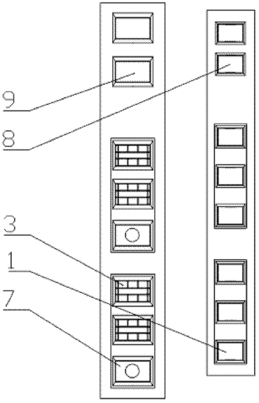 Multi-corner tangential multi-scale pulverized coal decoupling combustion device and decoupling combustion method thereof