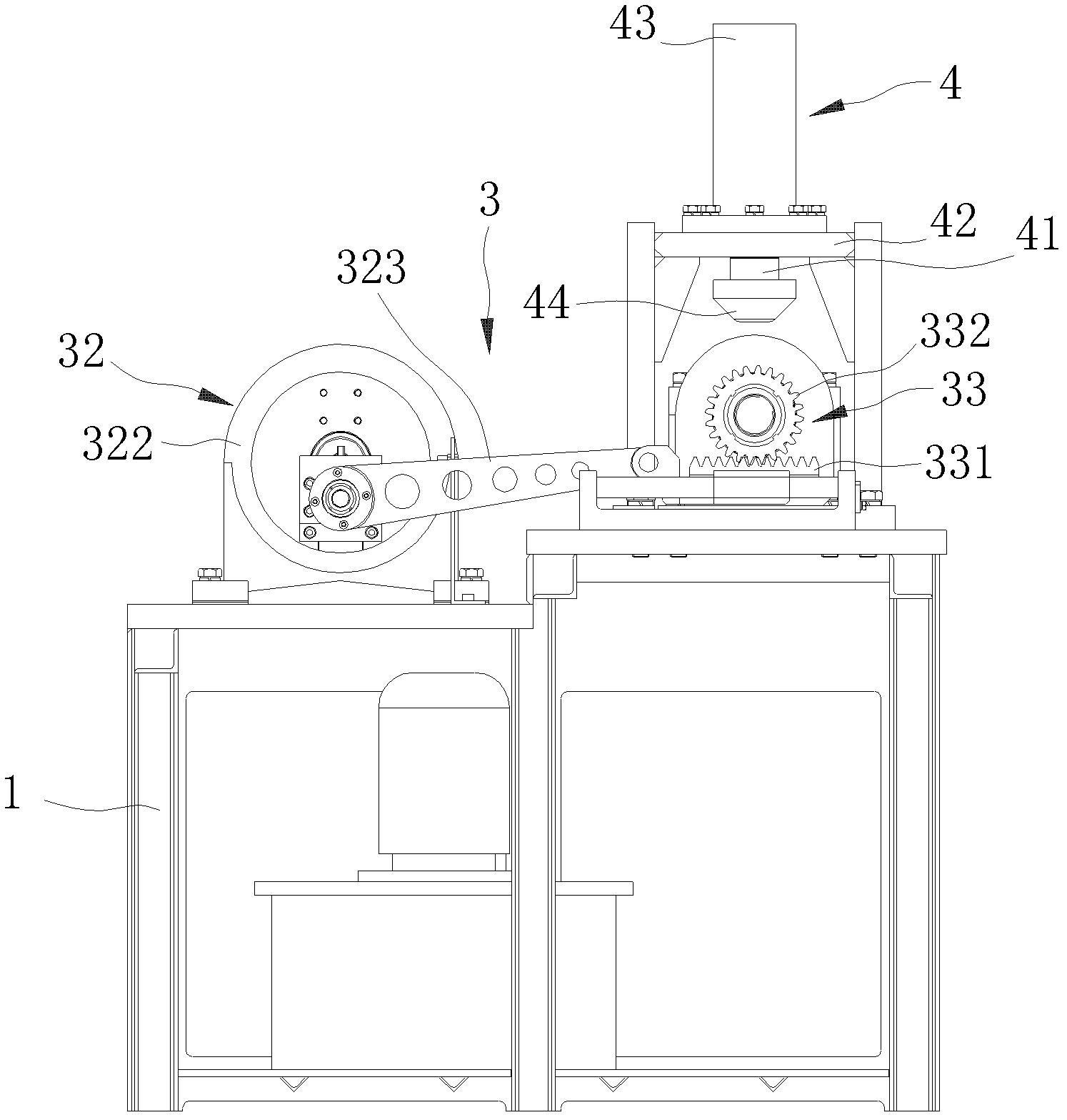 Wobble bearing type friction test device and method