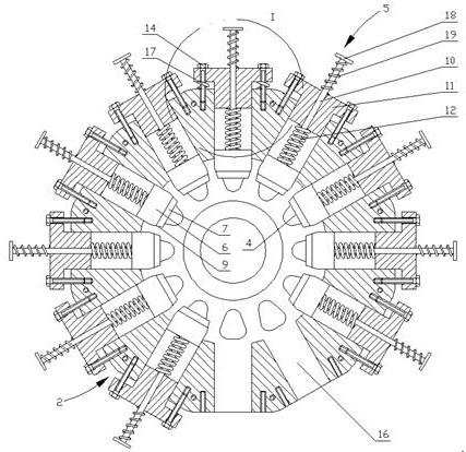 A pressure regulating device for feed extruding equipment