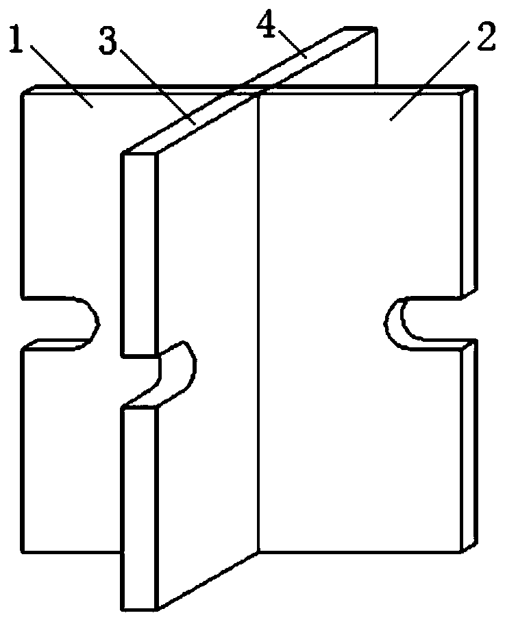 Shear connecting piece for corrugated steel web-concrete combined box girder bridge structure