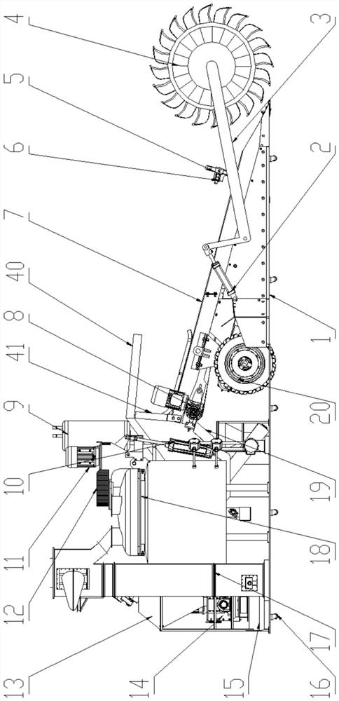 Asphalt mixing preparation device and preparation method using waste pavement asphalt