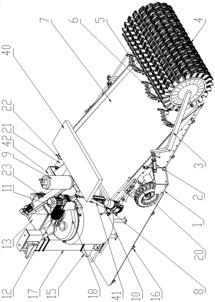 Asphalt mixing preparation device and preparation method using waste pavement asphalt