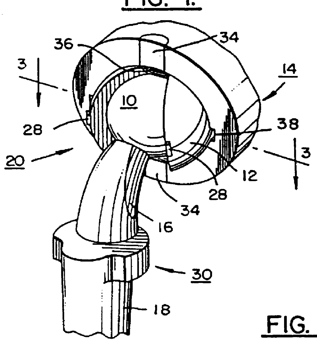 Ball and socket bearing for artificial joint