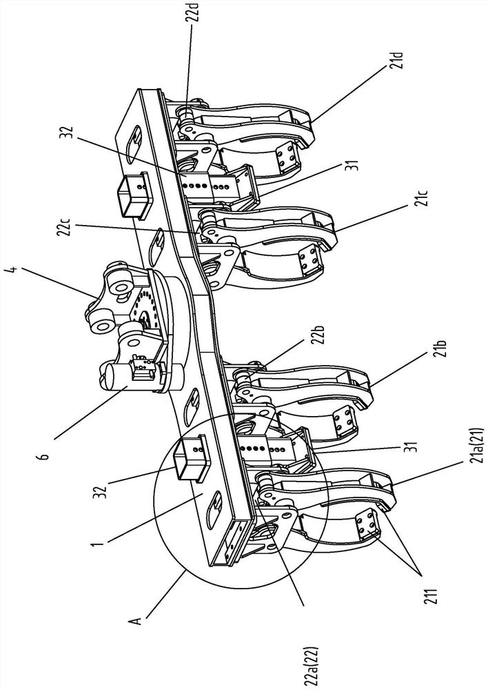 A kind of fixture control method for unequal diameter long rod