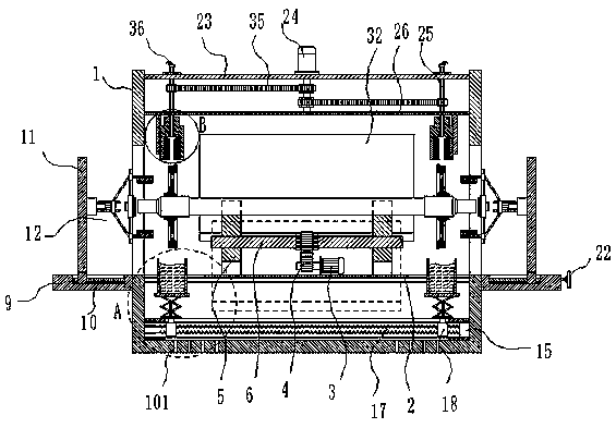 Wheel disk automatic derusting cleaning device