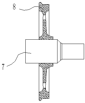 Wheel disk automatic derusting cleaning device