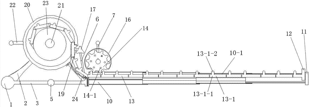 Synchronous belt telescopic type feeding emergency bridge and use method thereof