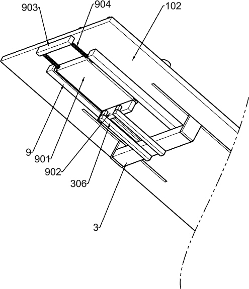 A metal waste recycling and processing device based on extrusion principle