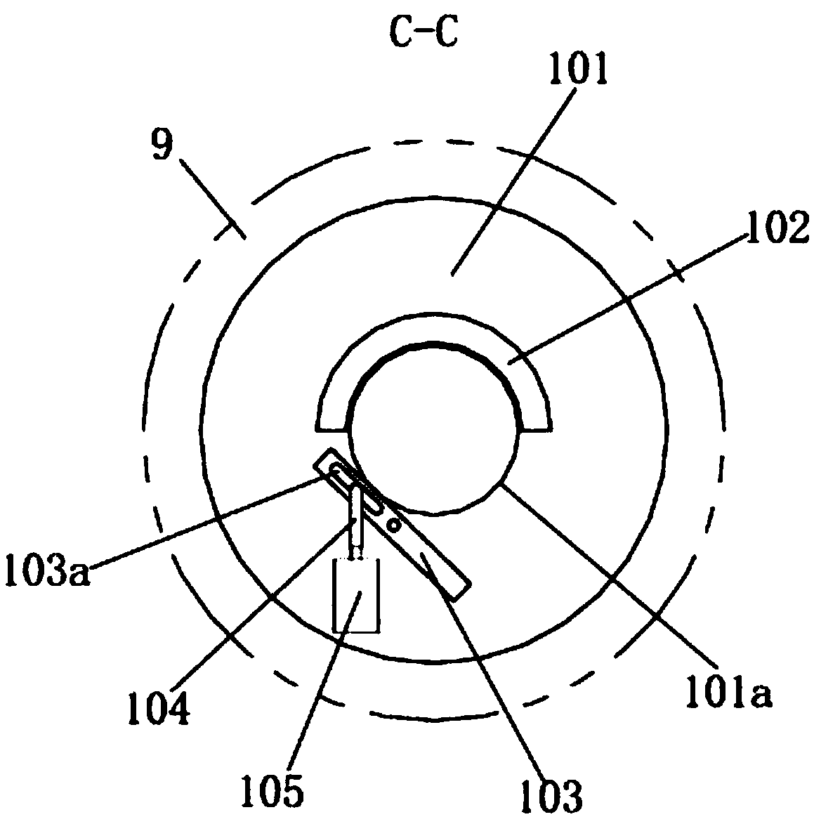 A collection box for waste bottle compression