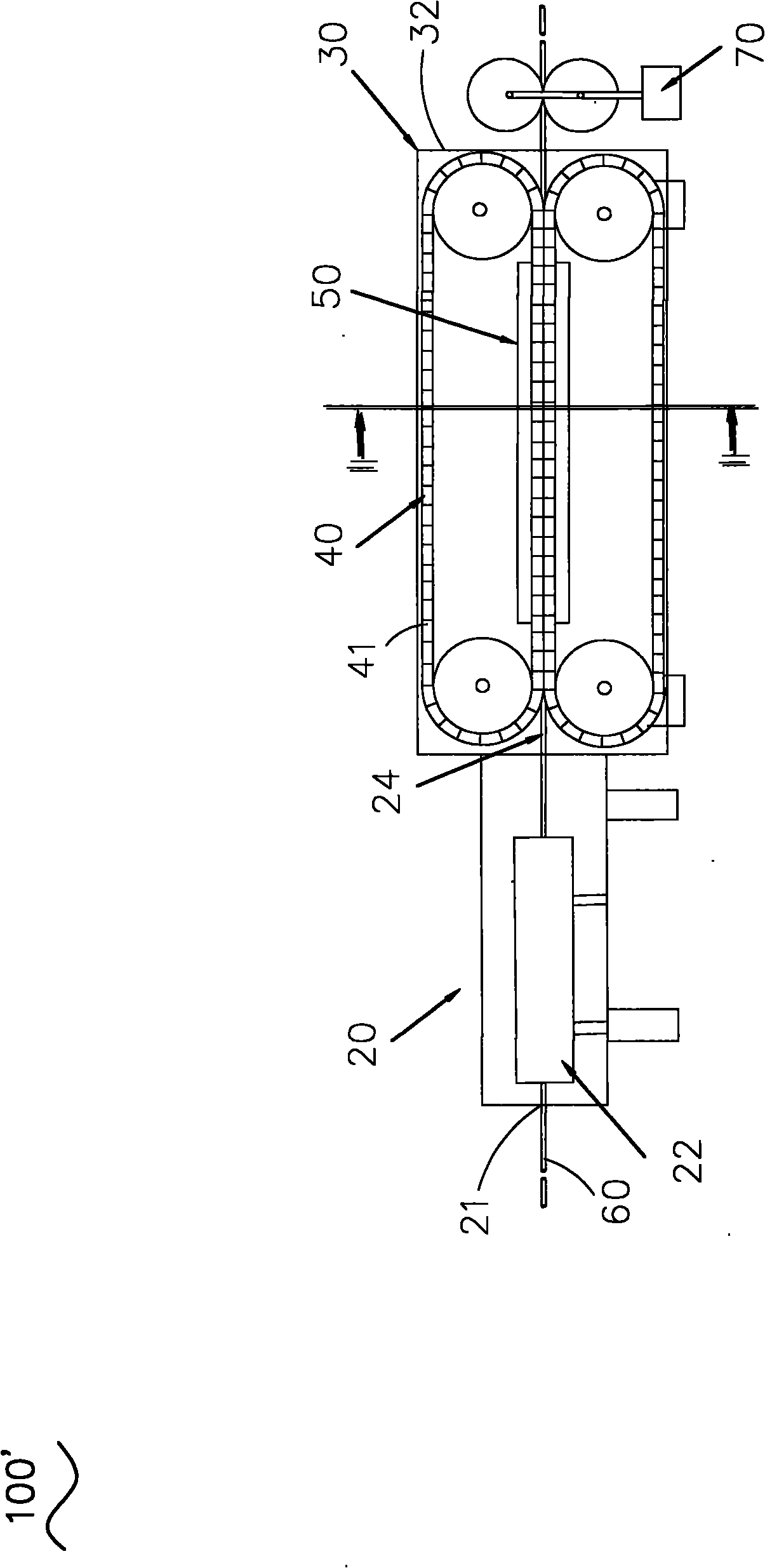 Stamping device and stamping pipe