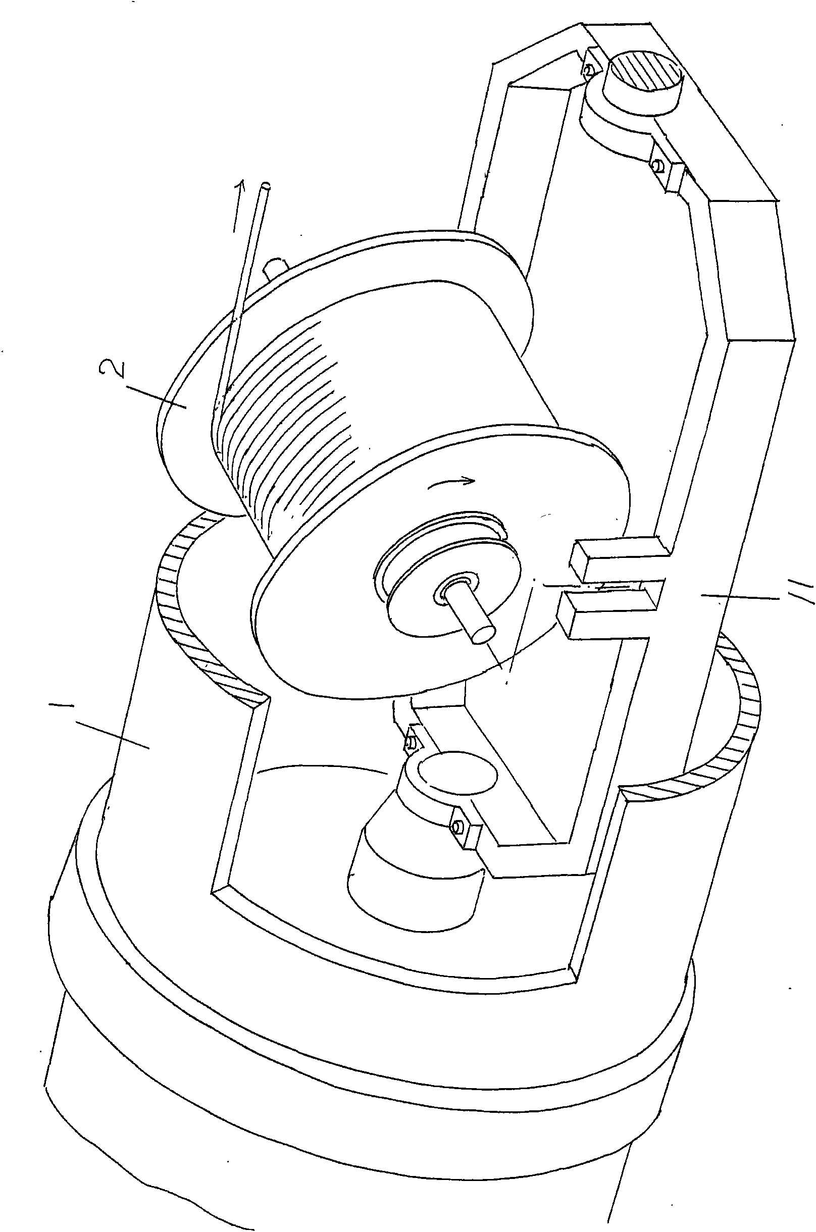 Conducting wire tension adjusting device of stranding machine