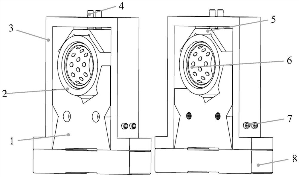 High-precision adjustable positioning device and method for processing and testing shaft parts