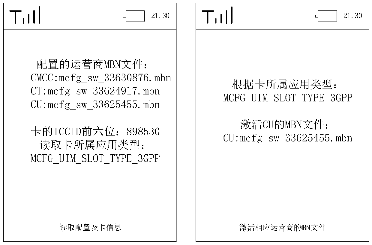 Method, system and mobile terminal for intelligent identification of configuration files