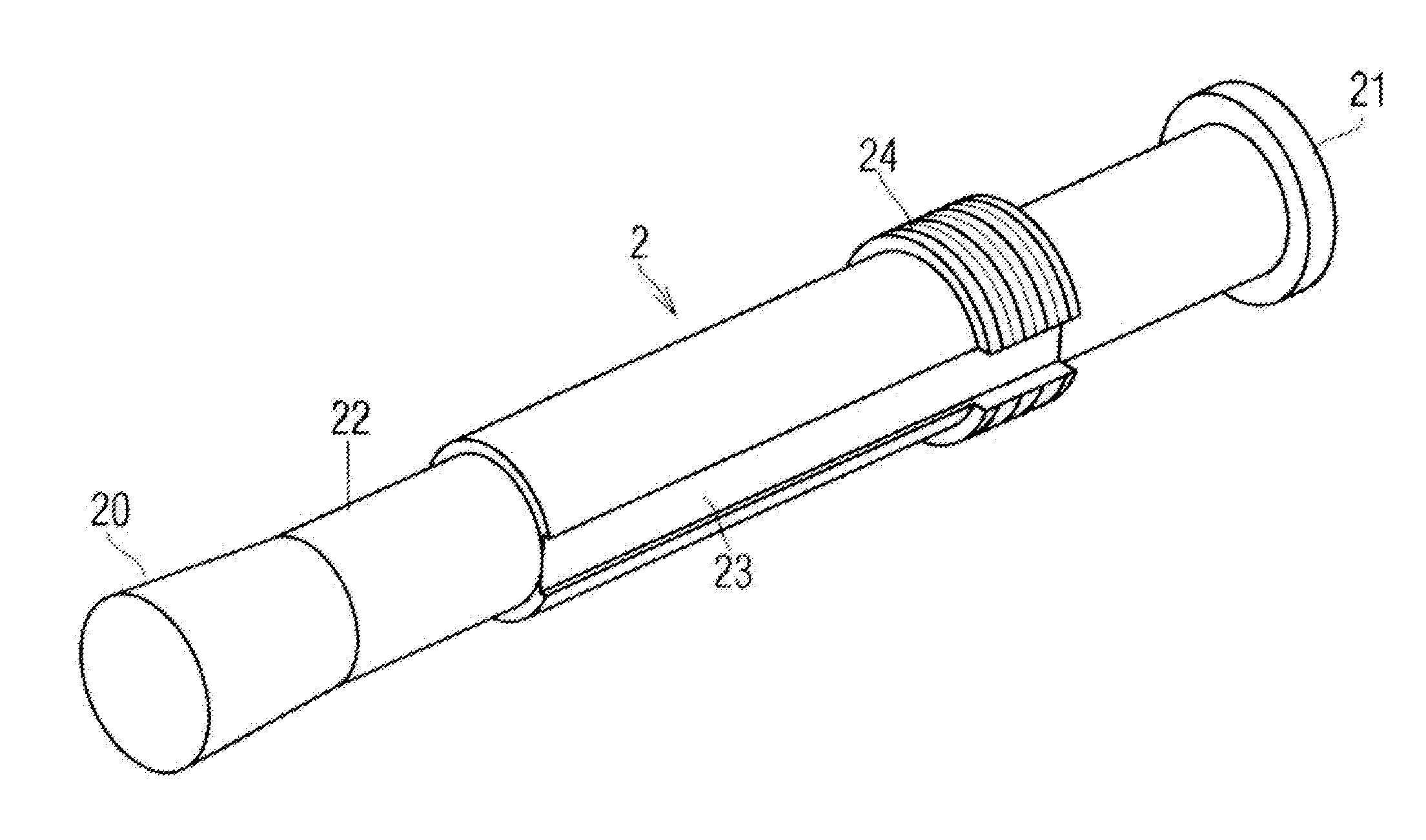 Removable anchoring device usable as a suspension bolt