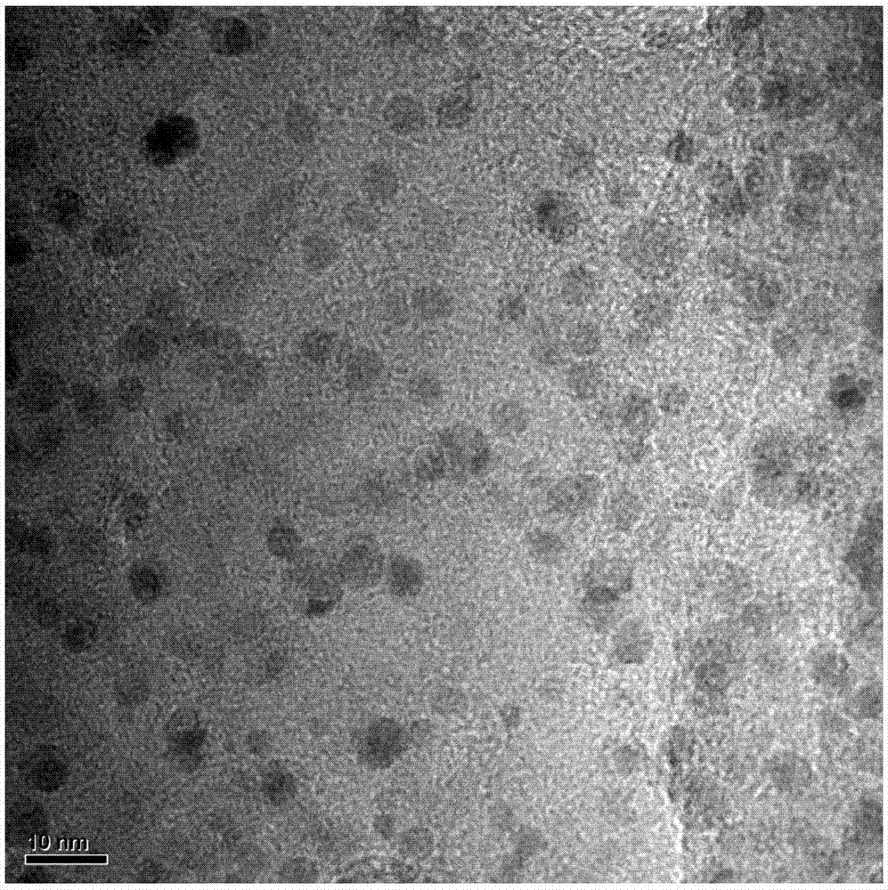 Metalmanganese doped carbon quantum dot having high fluorescence quantum yield and preparation method and application thereof