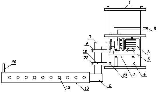 Paddy field water change device for circular agriculture, and application method thereof