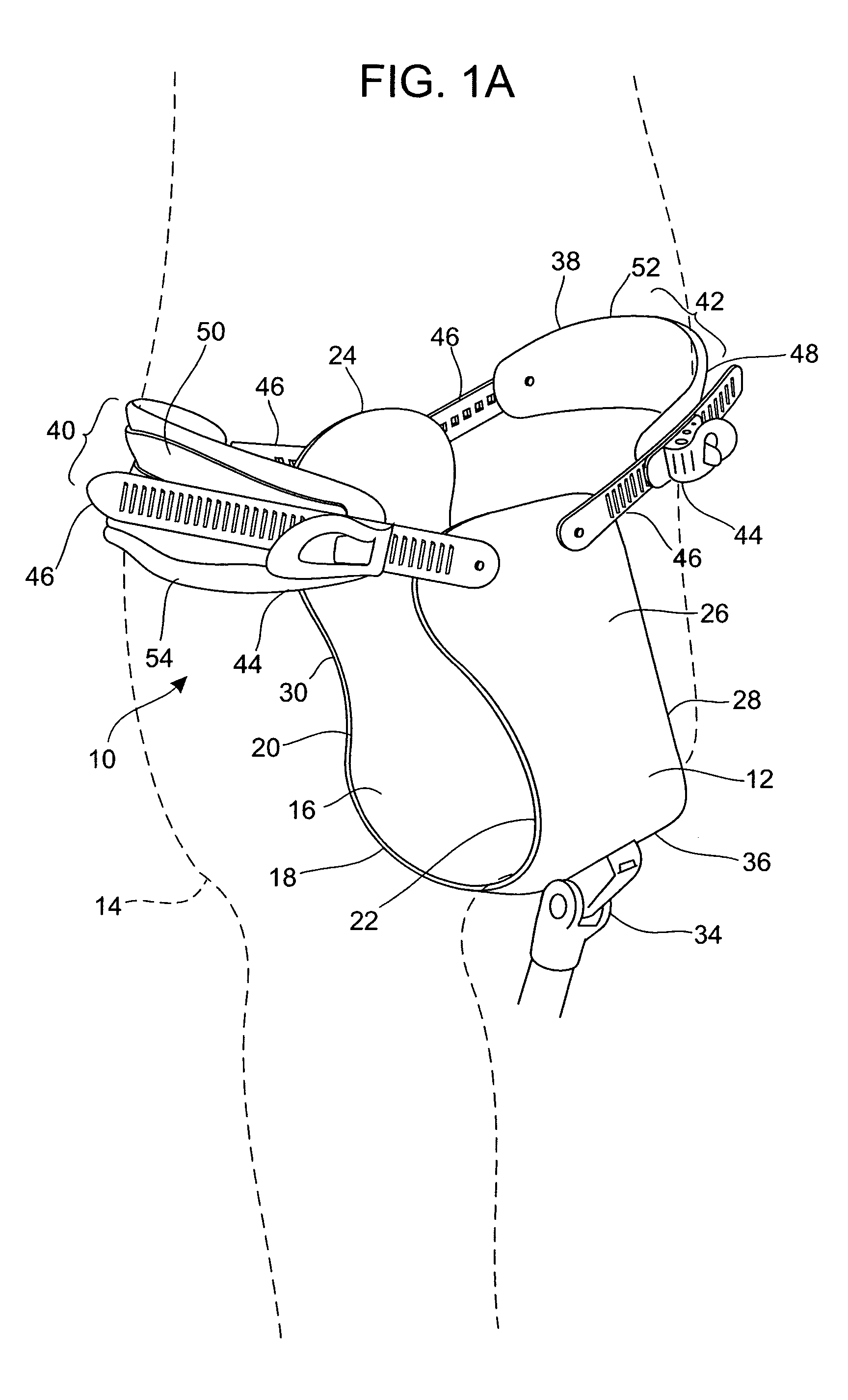 Anatomically configured hip level prosthetic socket system