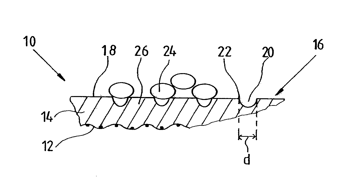 Microstructured belt contact surface