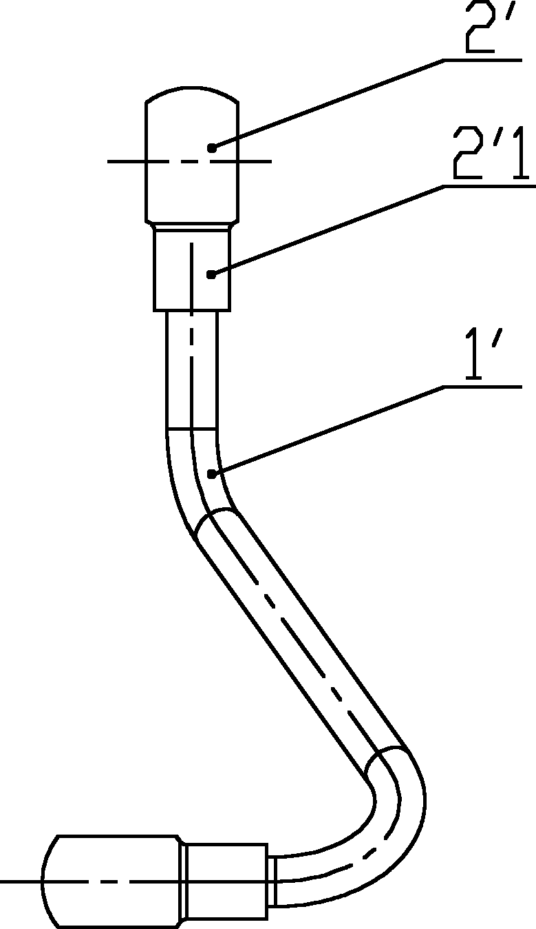 Pressure oil pipe and engine comprising same