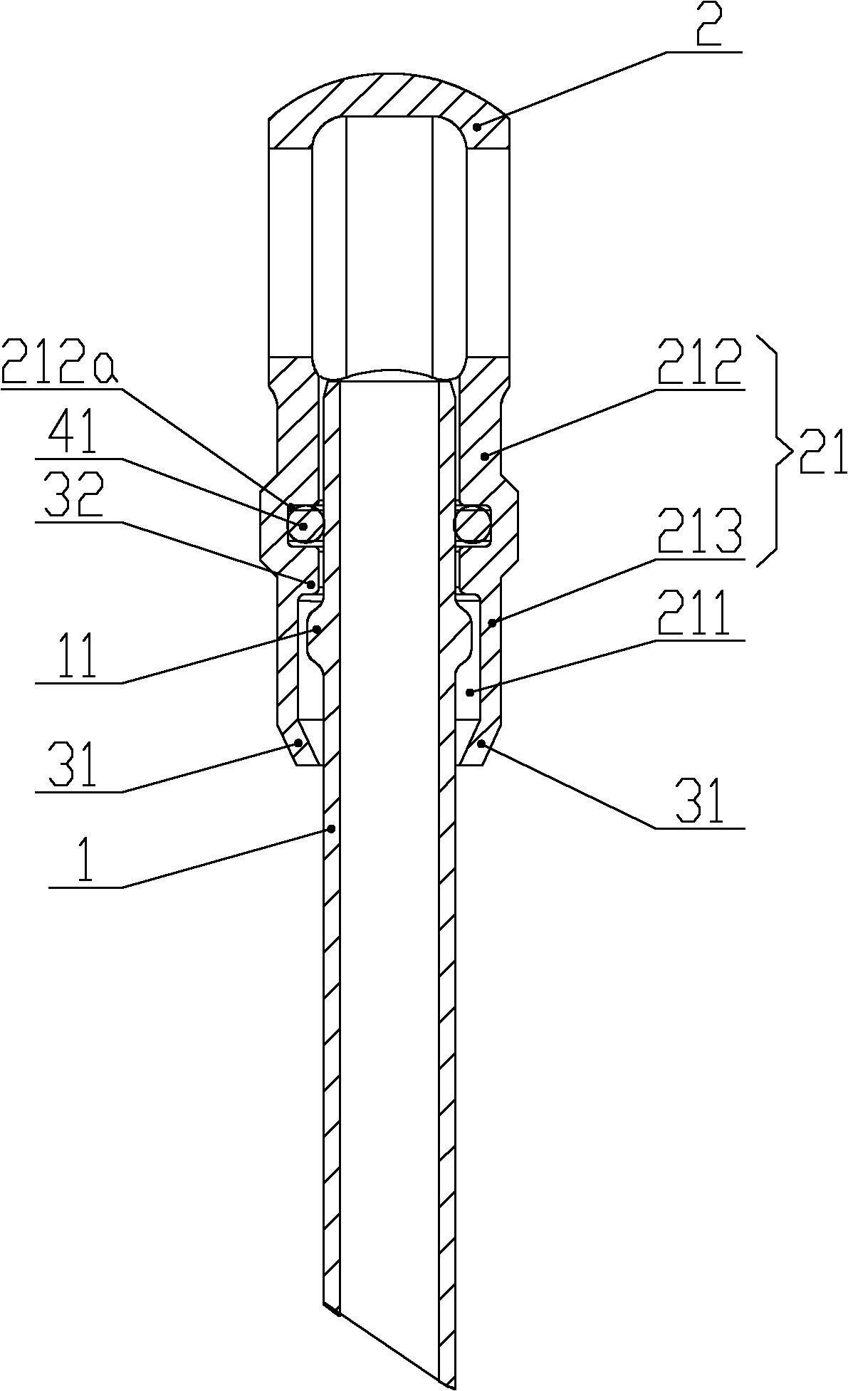 Pressure oil pipe and engine comprising same