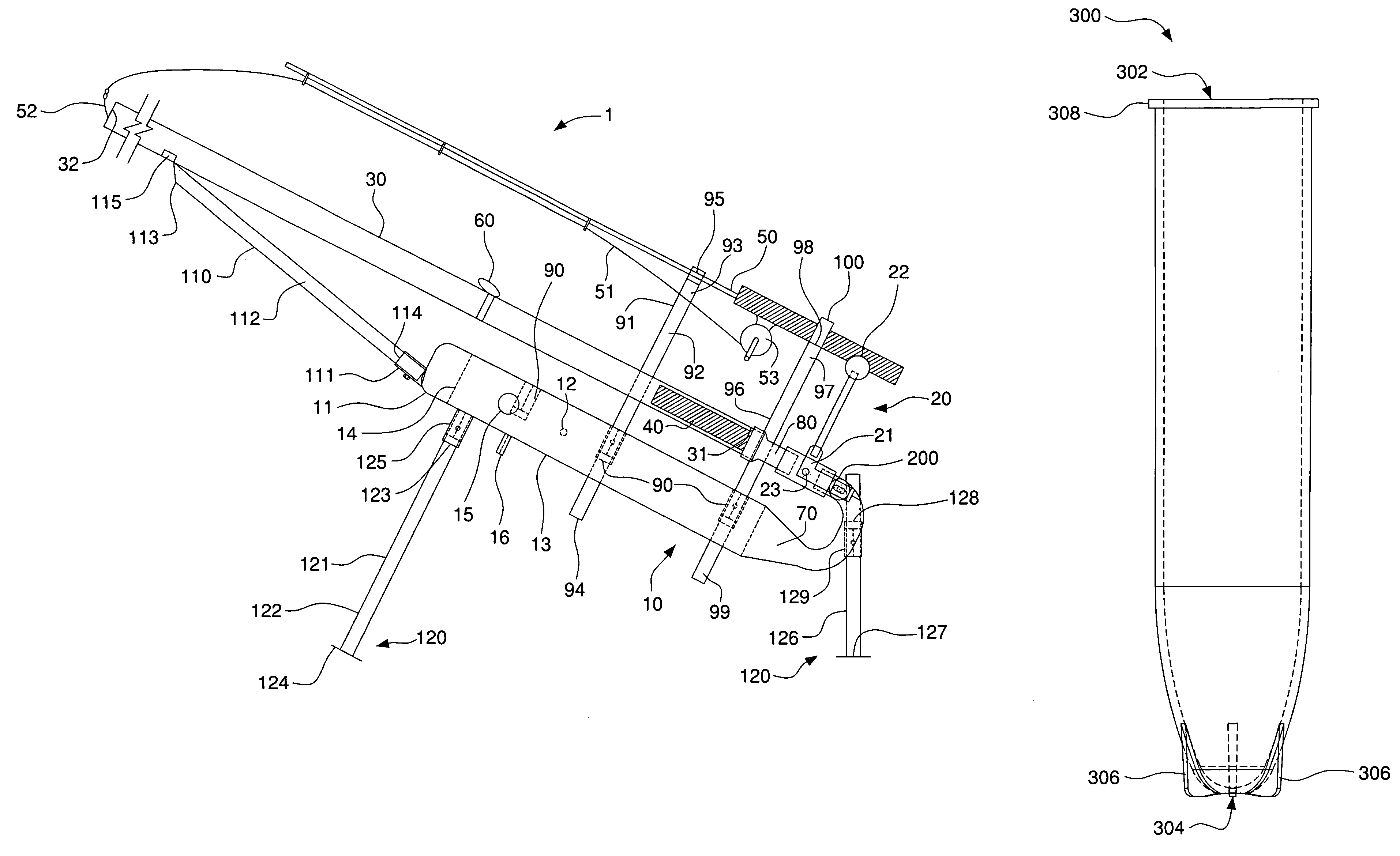 Fishing line casting and bait projectile system