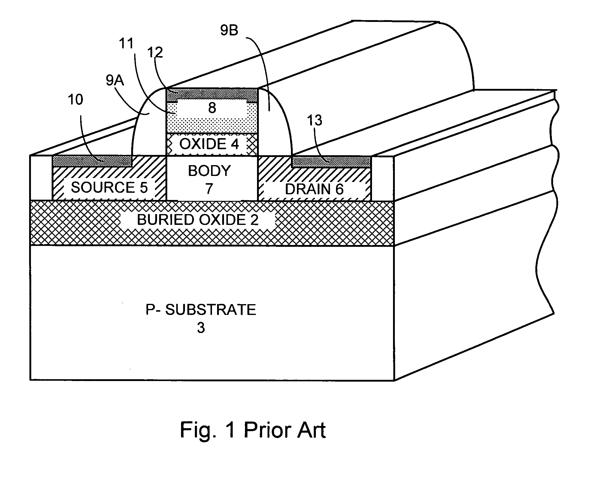 Semiconductor scheme for reduced circuit area in a simplified process