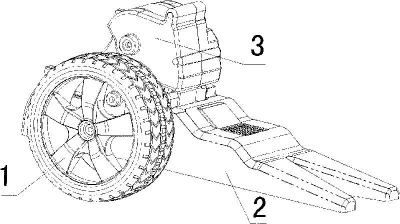 Automobile/robot foot structure