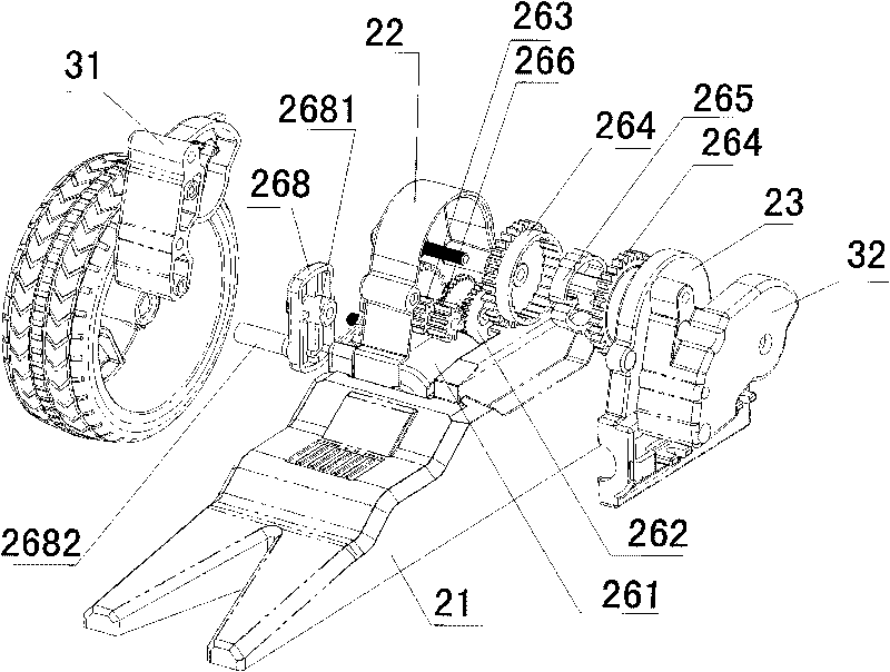 Automobile/robot foot structure