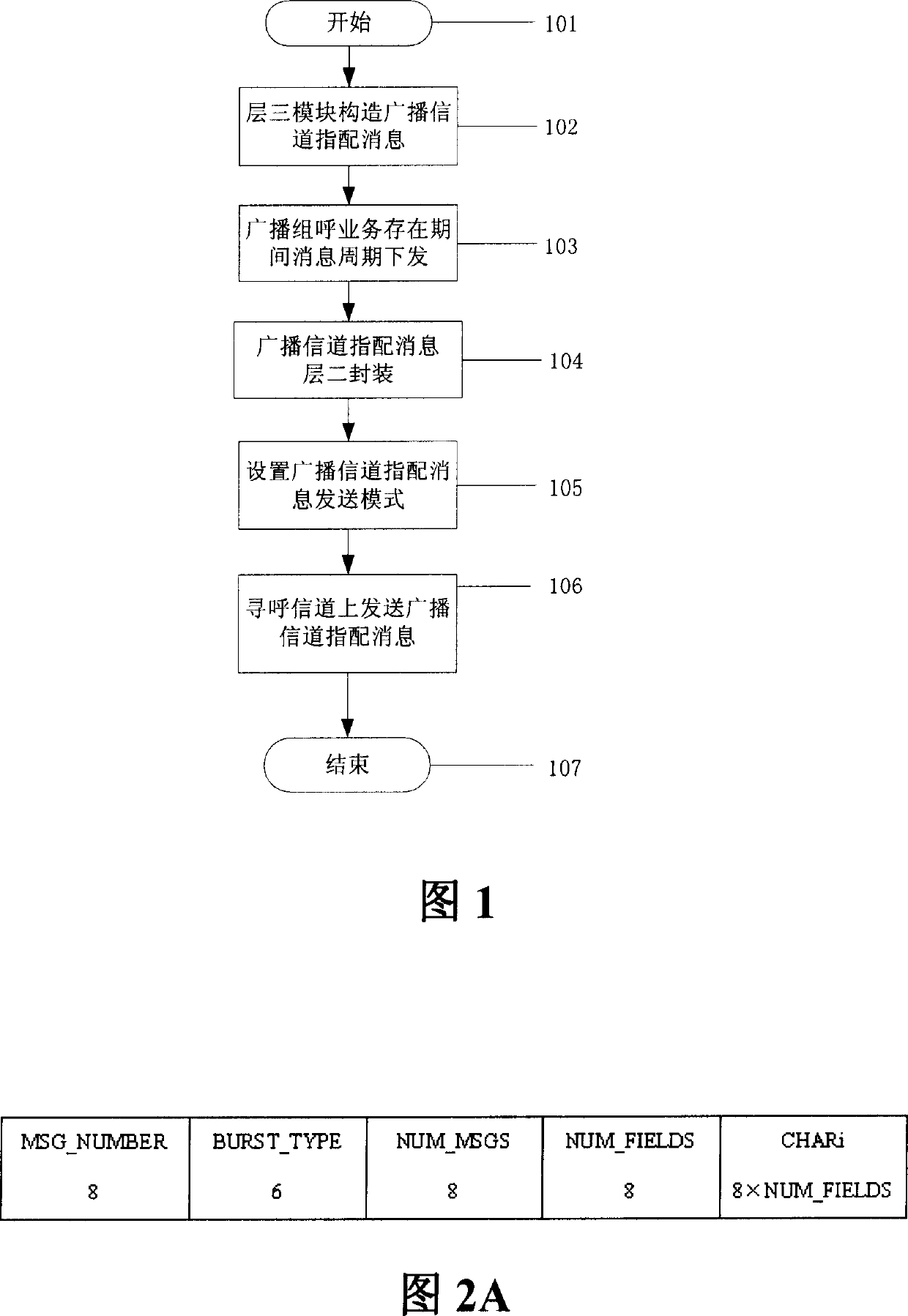 Method for transmitting broadcast channel assignment message in CDMA standard group communication system