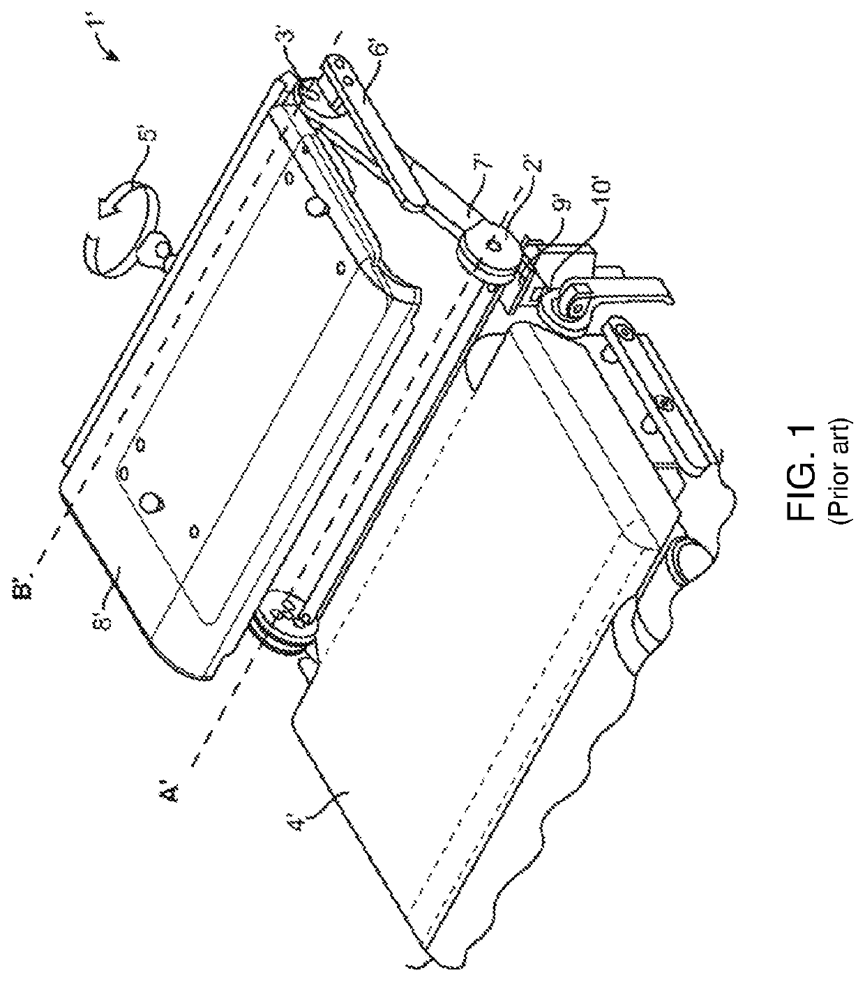 Head plate provided for an operating table and adjustable with one hand