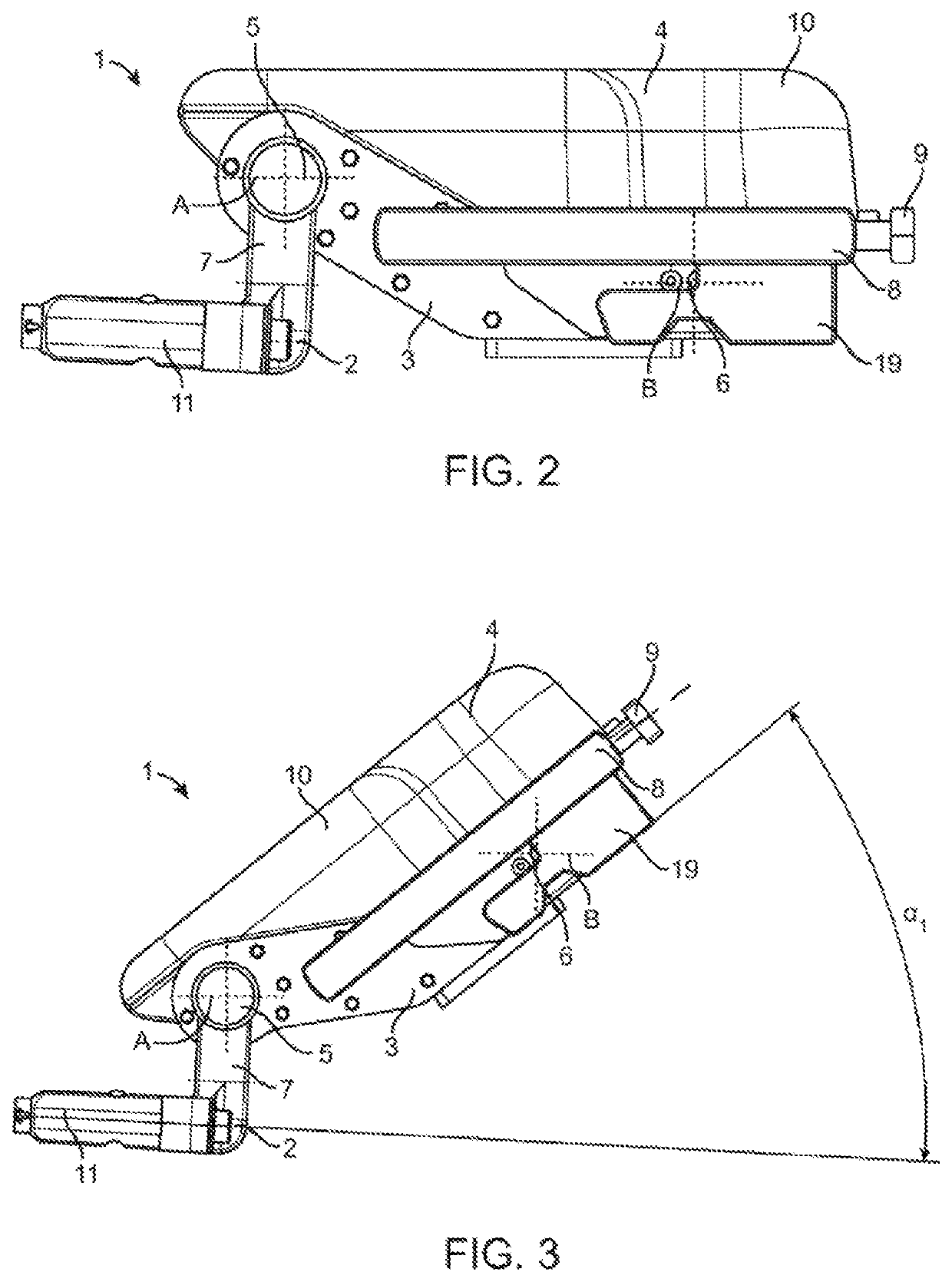 Head plate provided for an operating table and adjustable with one hand