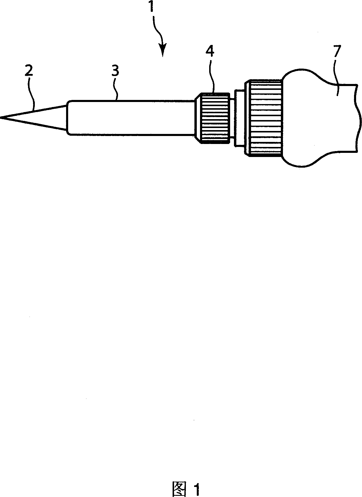 Tip of soldering iron, process for producing the same, and electrical soldering iron and electrical solder sucking iron including the iron tip