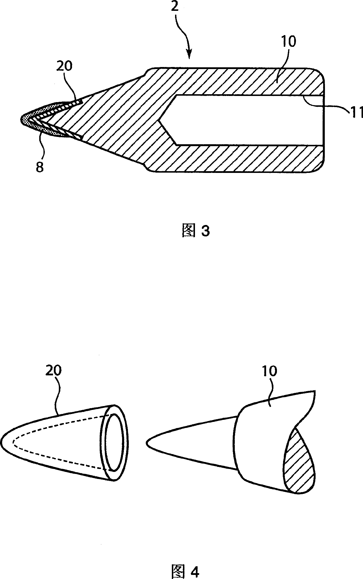 Tip of soldering iron, process for producing the same, and electrical soldering iron and electrical solder sucking iron including the iron tip