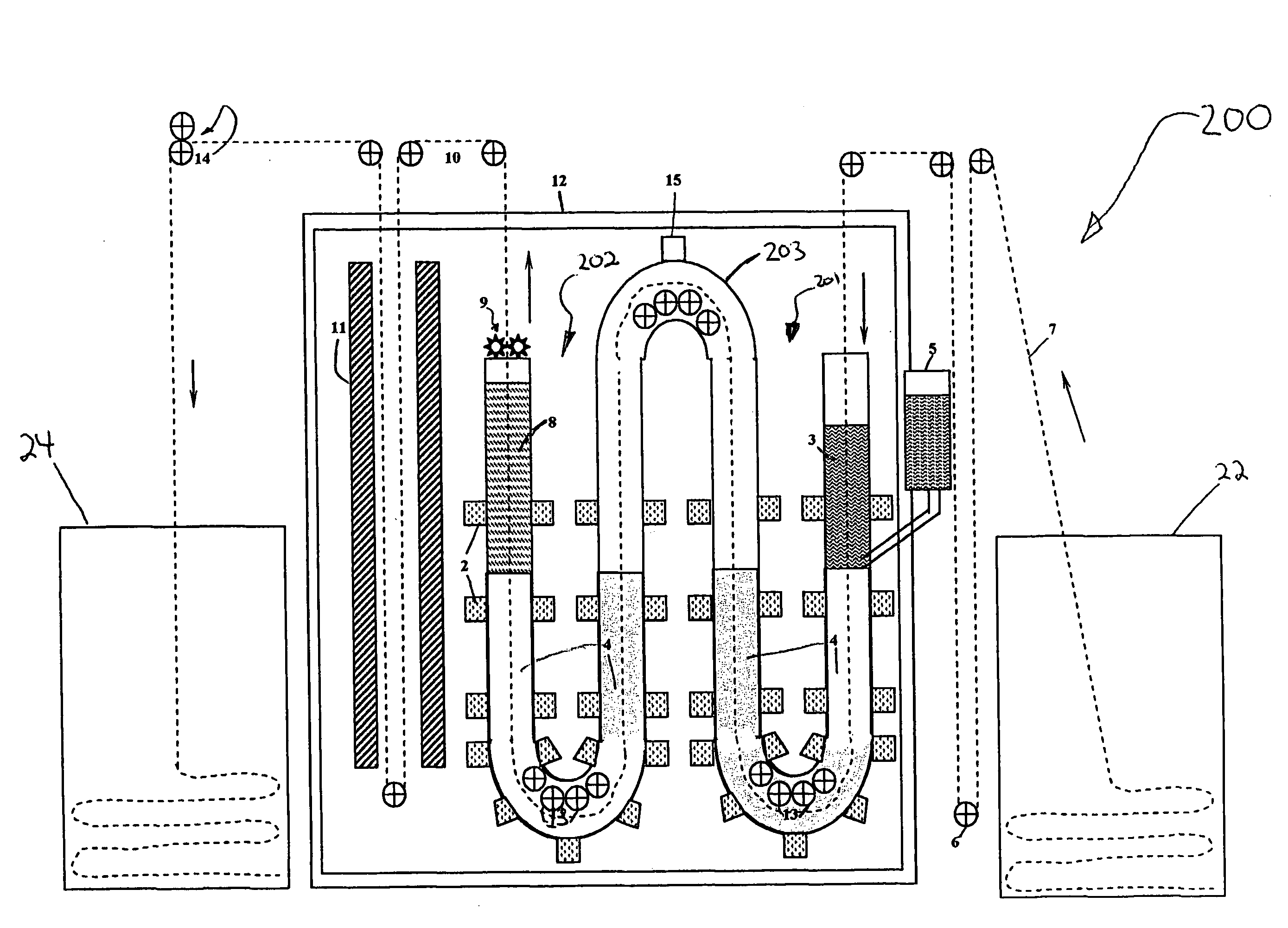 Dyeing apparatus and method therefor