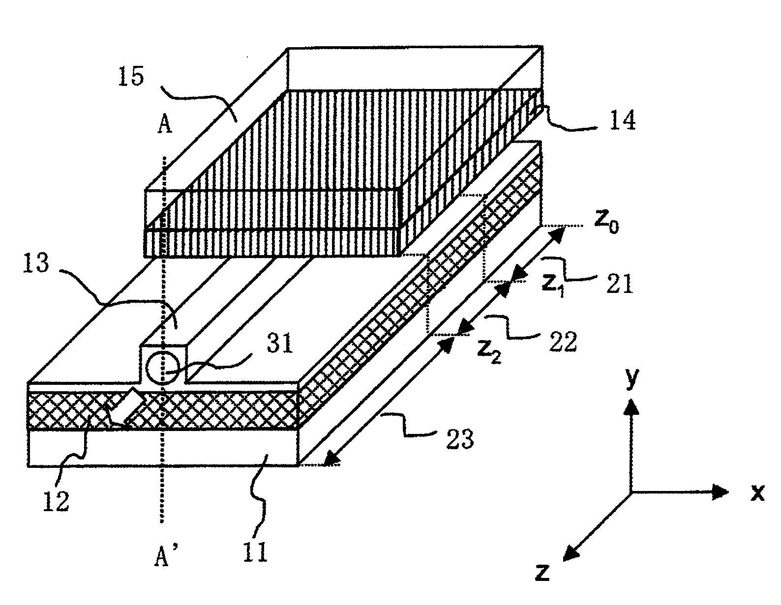 Optical semiconductor device and optical waveguide