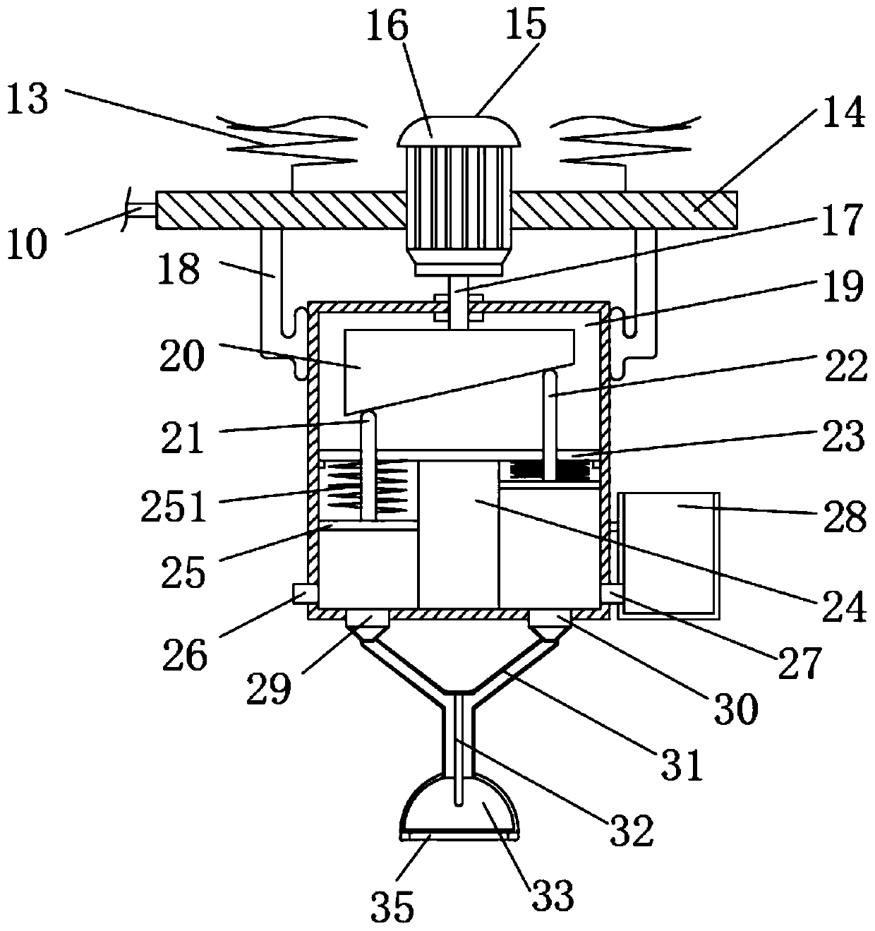 Headrest type suspended anesthesia device for anesthesia department